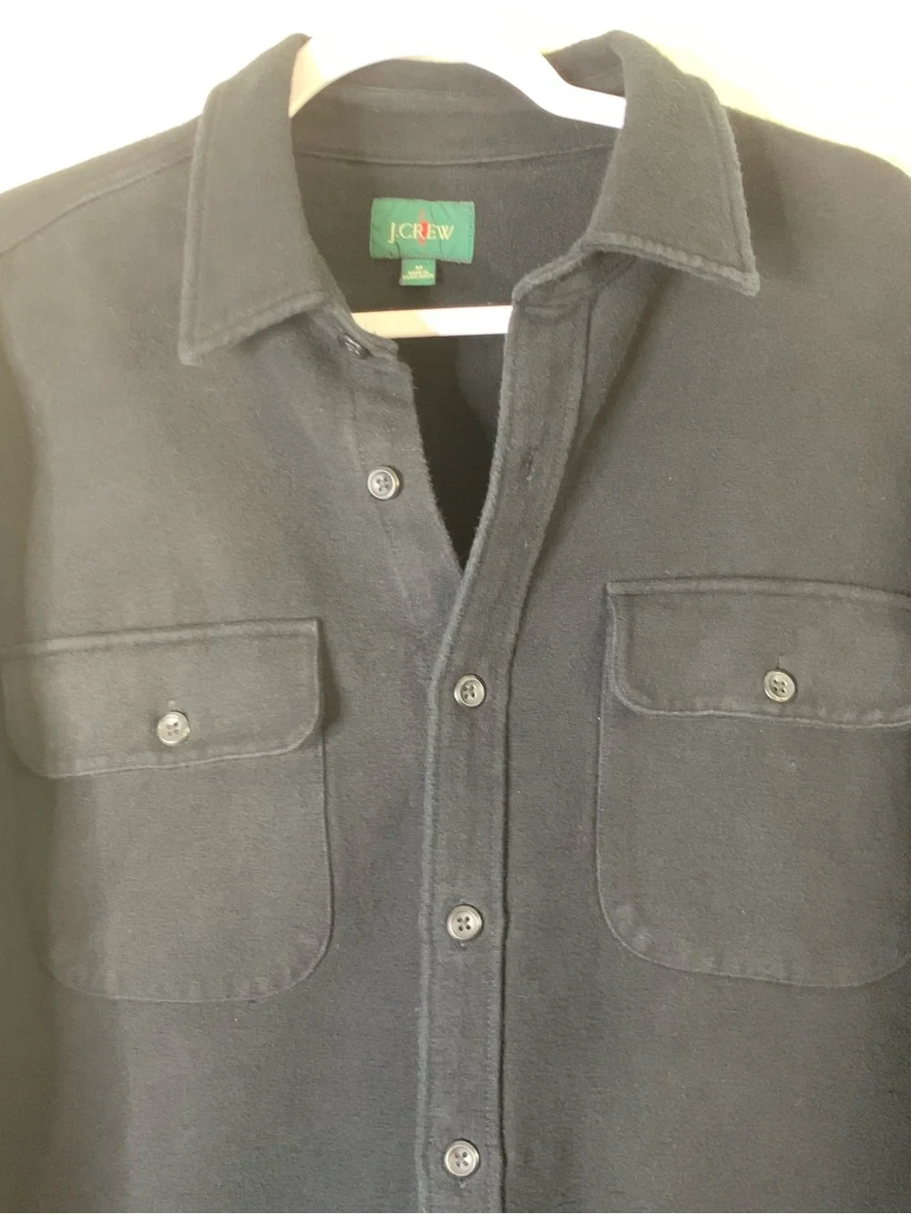 J.crew Mens black Heavyweight chamois workshirt M
